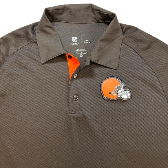 Nike Other - Nike Dri-Fit NFL On Field Apparel Cleveland Browns Polo-Men’s Medium